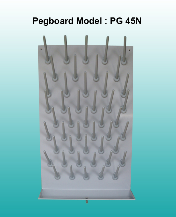 ที่แขวนเครื่องแก้ว, Pegboard