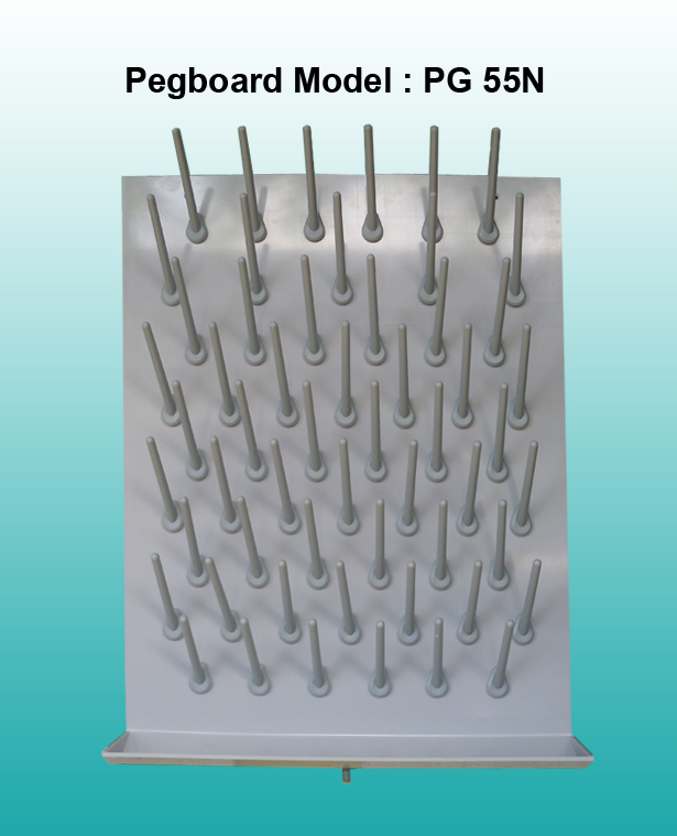 ที่แขวนเครื่องแก้ว, Pegboard