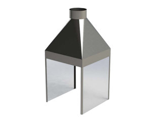 Canopy Hood, ฝาชีสแตนเลส, ครอบดูดควัน, ครอบดูดควันแบบฝาชี