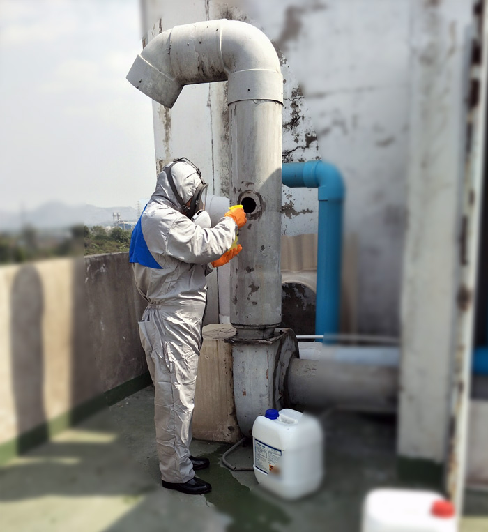 ล้างท่อตู้ดูดควัน