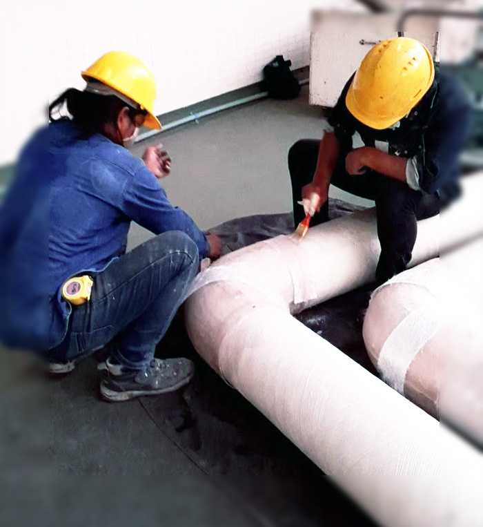 ติดตั้งท่อไฟเบอร์กลาส