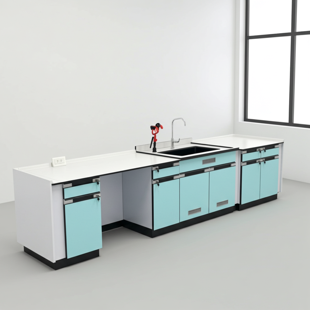 โต๊ะปฏิบัติการกลางพร้อมอ่างล้าง