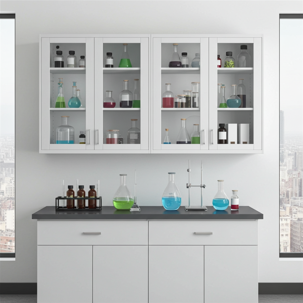 ตู้แขวนผนัง, ตู้เก็บอุปกรณ์, ตู้เก็บเครื่องแก้ว, ตู้เก็บสารเคมี 